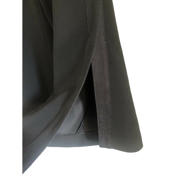 Lafayette 148 Womens Modern Minimal Black Side Stripe Slit Culotte Pants Size 4 - Picture 3 of 6